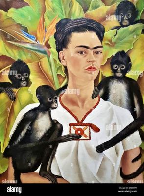  Self-Portrait with Monkeys : บรรยากาศอันเงียบสงบและสีสันอ่อนหวานของภาพเหมือนศิลปิน